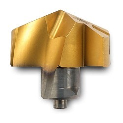 Ingersoll TPA1350R01 Drill Tip, 17/32 in Dia, 13.5 Insert Seat, 140 deg Included Angle, P15, P30 Grade, Manufacturer's Grade: IN2505, Yes Through Coolant (Yes/No), TiN, TiAlN